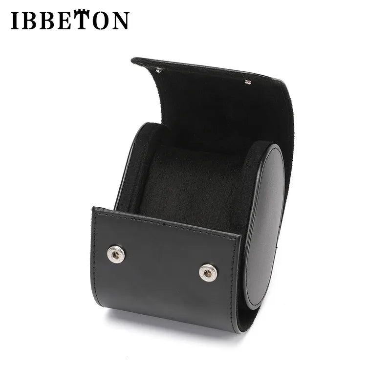 IBBETON 3-Slot Watch  Vintage Leather Watch Display Case Watch